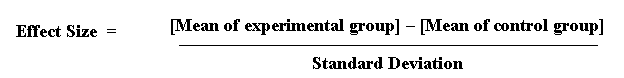 What Does Effect Size Tell You? 1 effect size formula for cohen