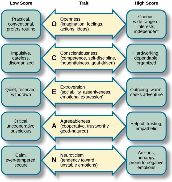 Big Five Personality Traits: The 5-Factor Model of Personality 3 big 5 personality