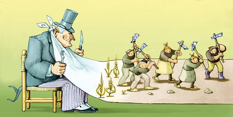 Marxism vs. Capitalism 1 redistribution of land fruits