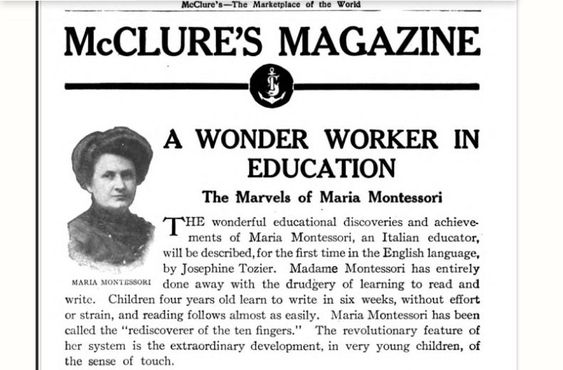 Montessori Theory of Education 4 The Montessori method published in a series of articles in McClure’s Magazine