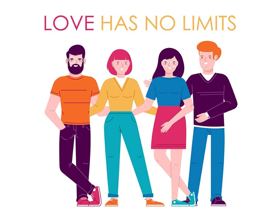 What Is a Polyamorous Relationship? 1 Polyamory - People are in an embrace